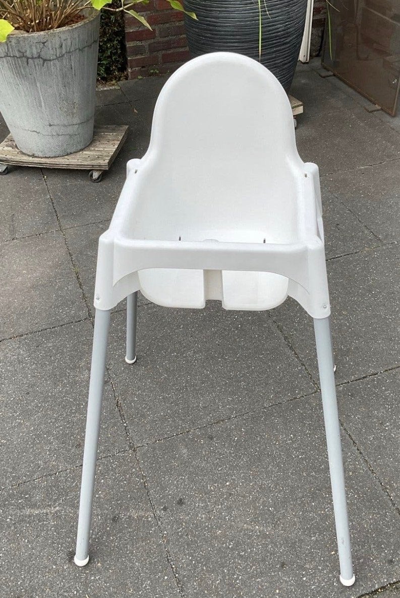 IKEA kinderstoel, wit, ophalen, Ophalen of Verzenden, Gebruikt, Overige typen