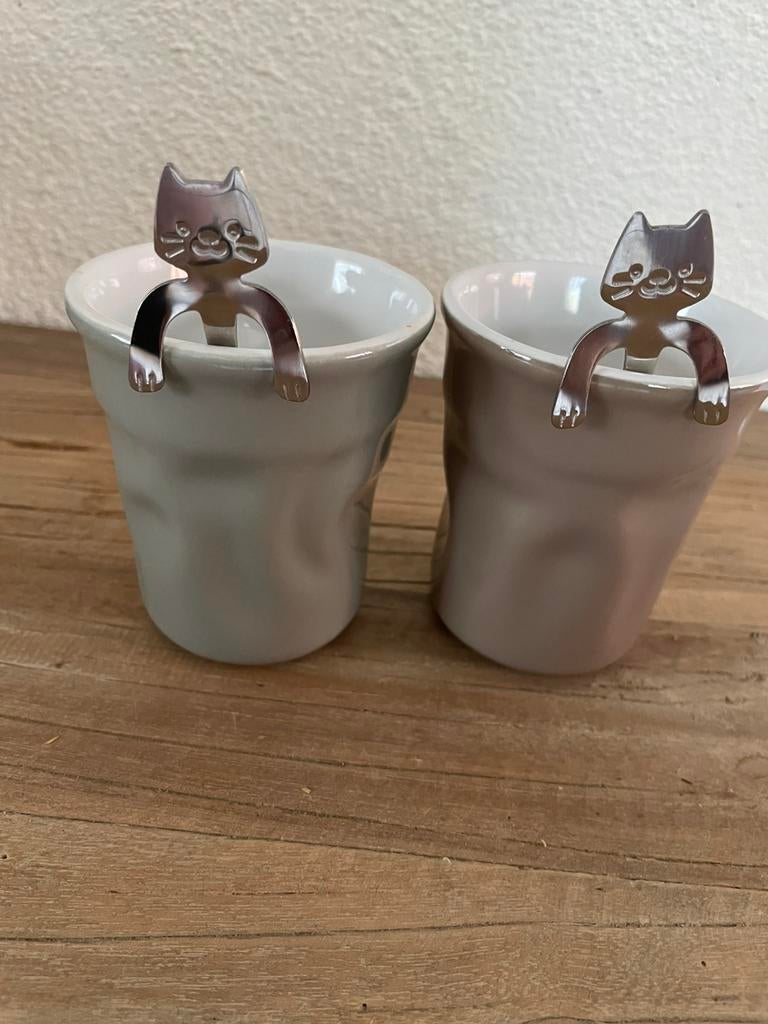 6 koffie lepeltjes, Ophalen of Verzenden, Zo goed als nieuw