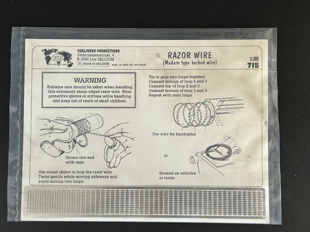 Verlinden Productions RAZOR WIRE 1/35, Ophalen of Verzenden, Nieuw, 1:35 tot 1:50, Diorama