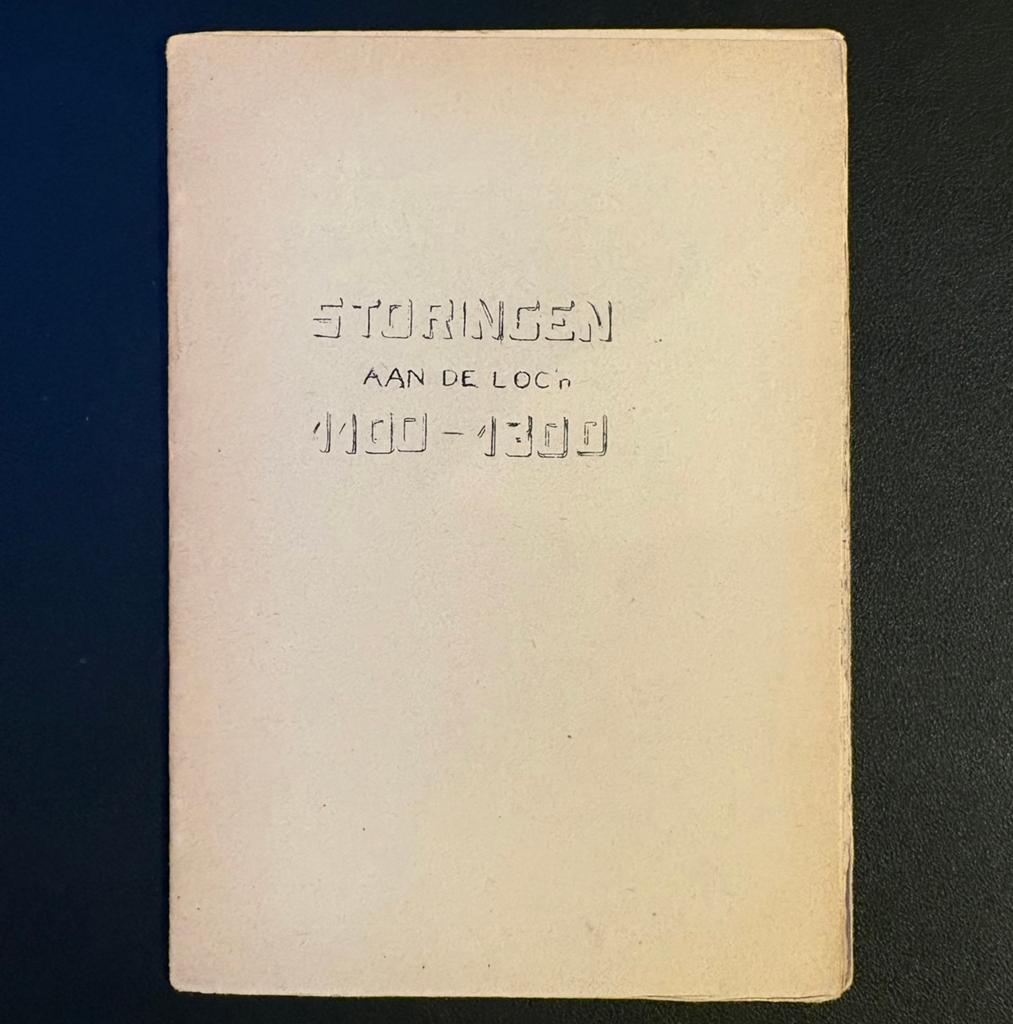 Storingsgids NS ‘Storingen loc’n 1100-1300’ (jaren 50/60), Ophalen of Verzenden, Zo goed als nieuw, Trein, Boek of Tijdschrift