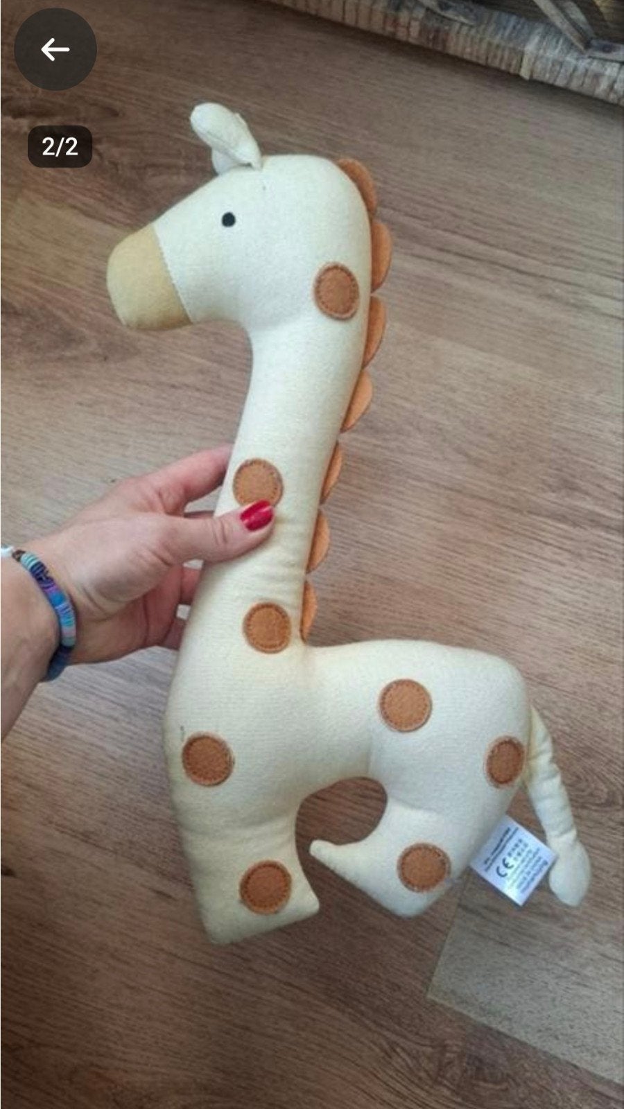 Giraffe knuffel (leuk kraamcadeau of sinterklaas), Ophalen of Verzenden, Zo goed als nieuw, Overige typen