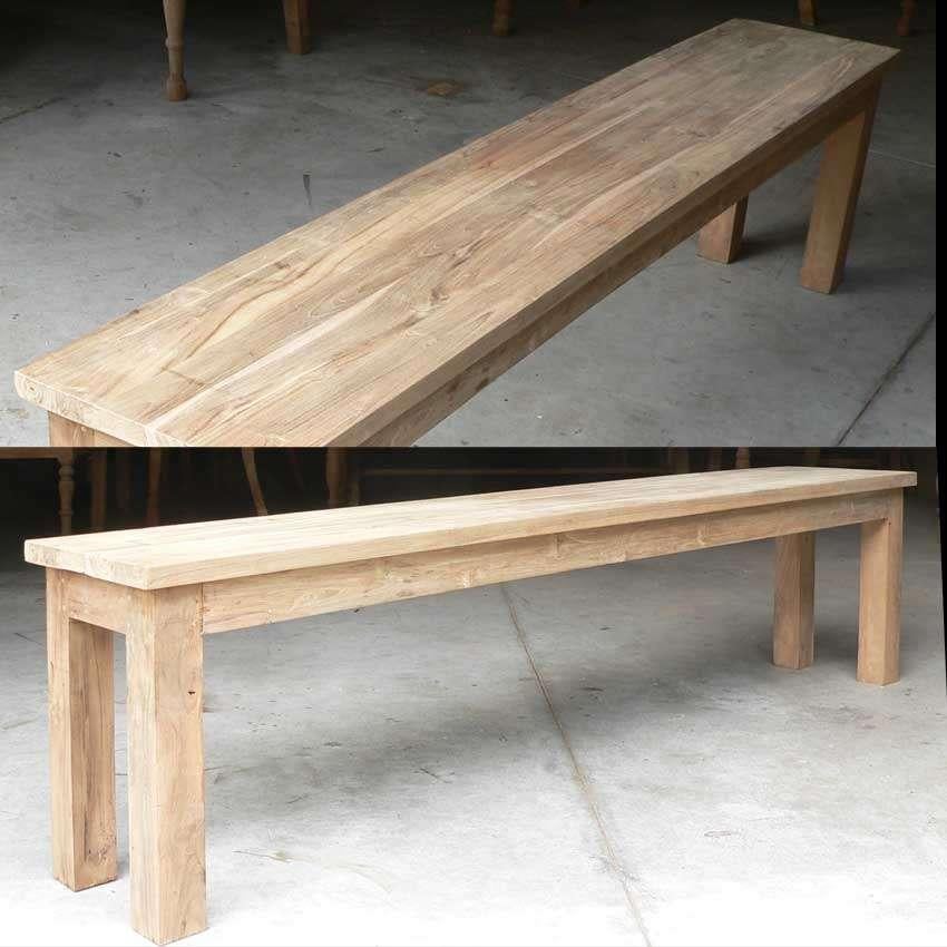 Teakhouten bank dk1 tuinbank teak hout dingklik bankje tafel, Antiek en Kunst, Ophalen of Verzenden