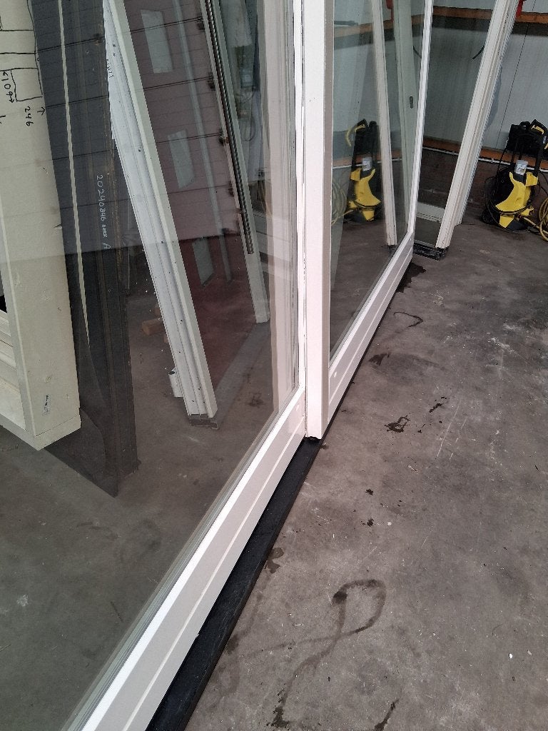XXL schuifpui bezorgen factuur mogelijk, 225 cm of meer, Ophalen of Verzenden, Zo goed als nieuw, Inclusief glas