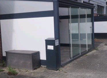 Moderne tuinkamer met Glazen Schuifwanden 4 x 2.5m, Ophalen of Verzenden, Zo goed als nieuw, Serre