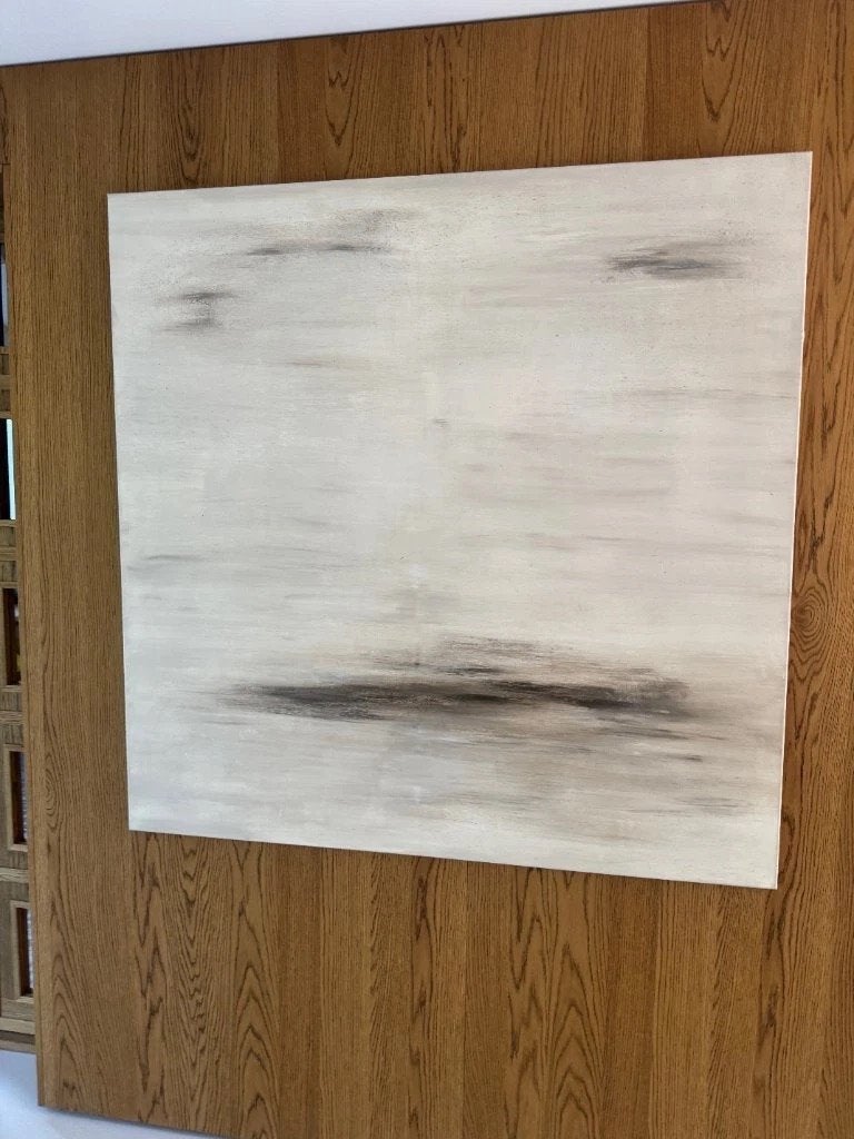 Origineel schilderij ‘Dune 11’ – Uniek werk van Tess Heijnis, Antiek en Kunst, Acrylverf, Handgeschilderd, Textiel, Landschap