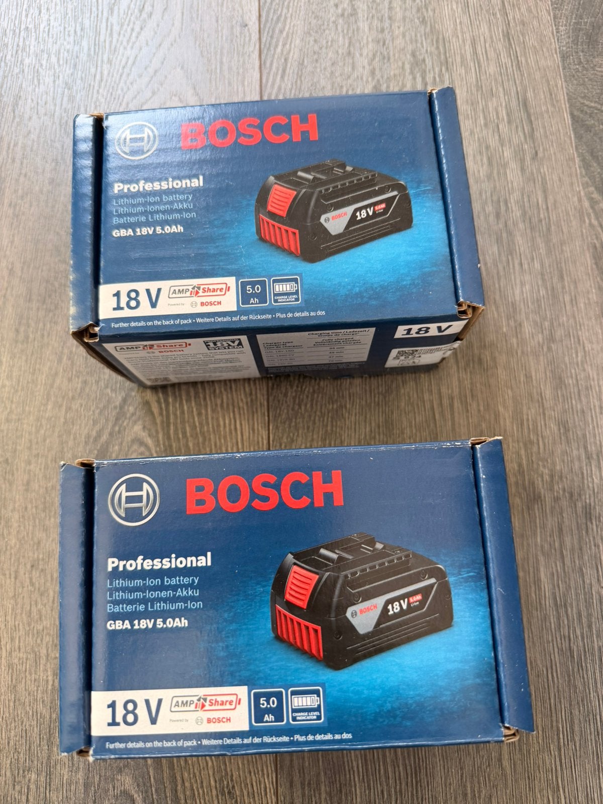 Te koop splinternieuwe accu Bosch 18V 5.0Amp professional, Doe-het-zelf en Verbouw, Ophalen of Verzenden, Zo goed als nieuw