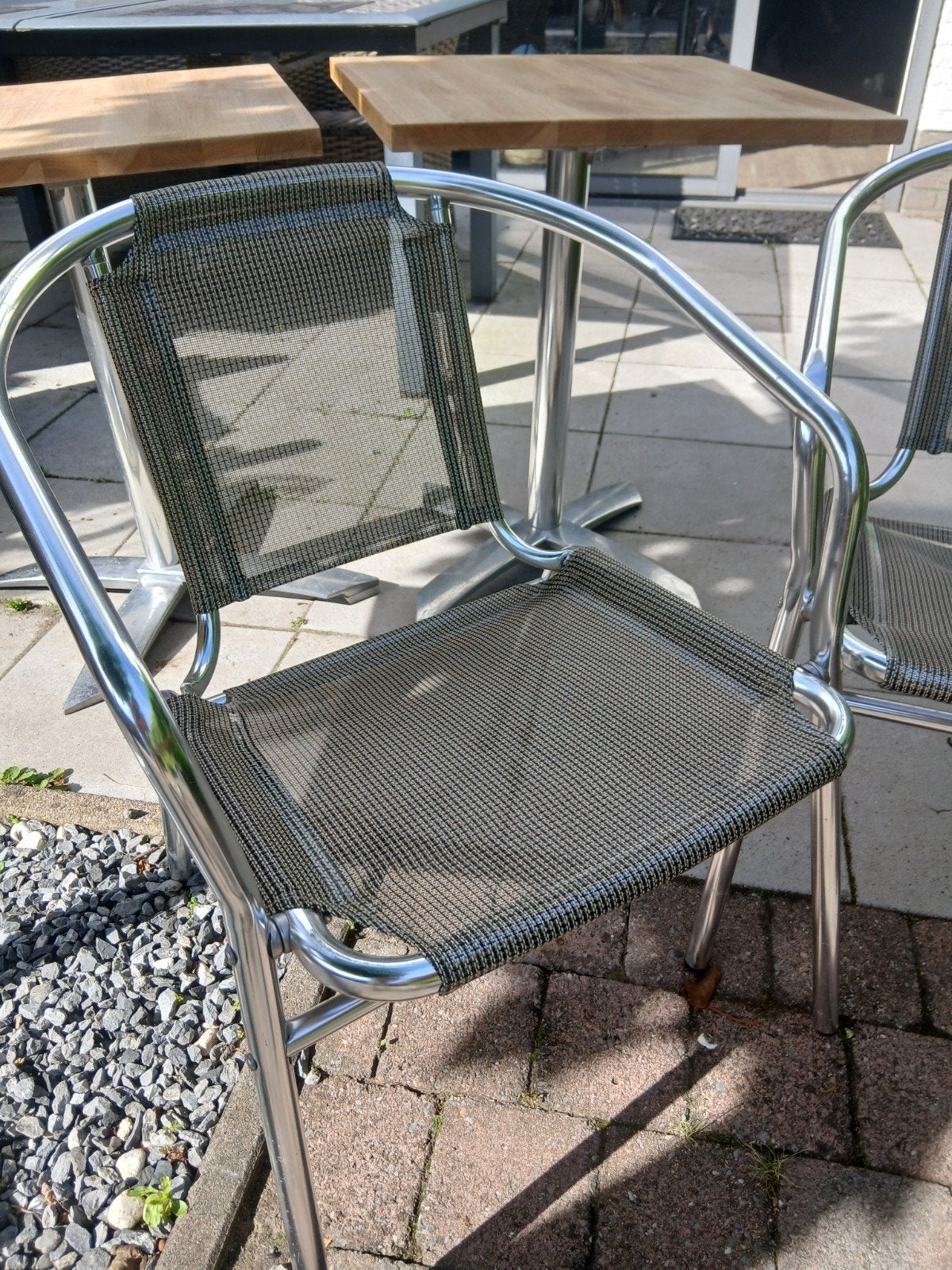 Terrastafels en stoelen  - Horeca kwaliteit, Tuin en Terras, Tuintafels, Ophalen, Rechthoekig, Hout