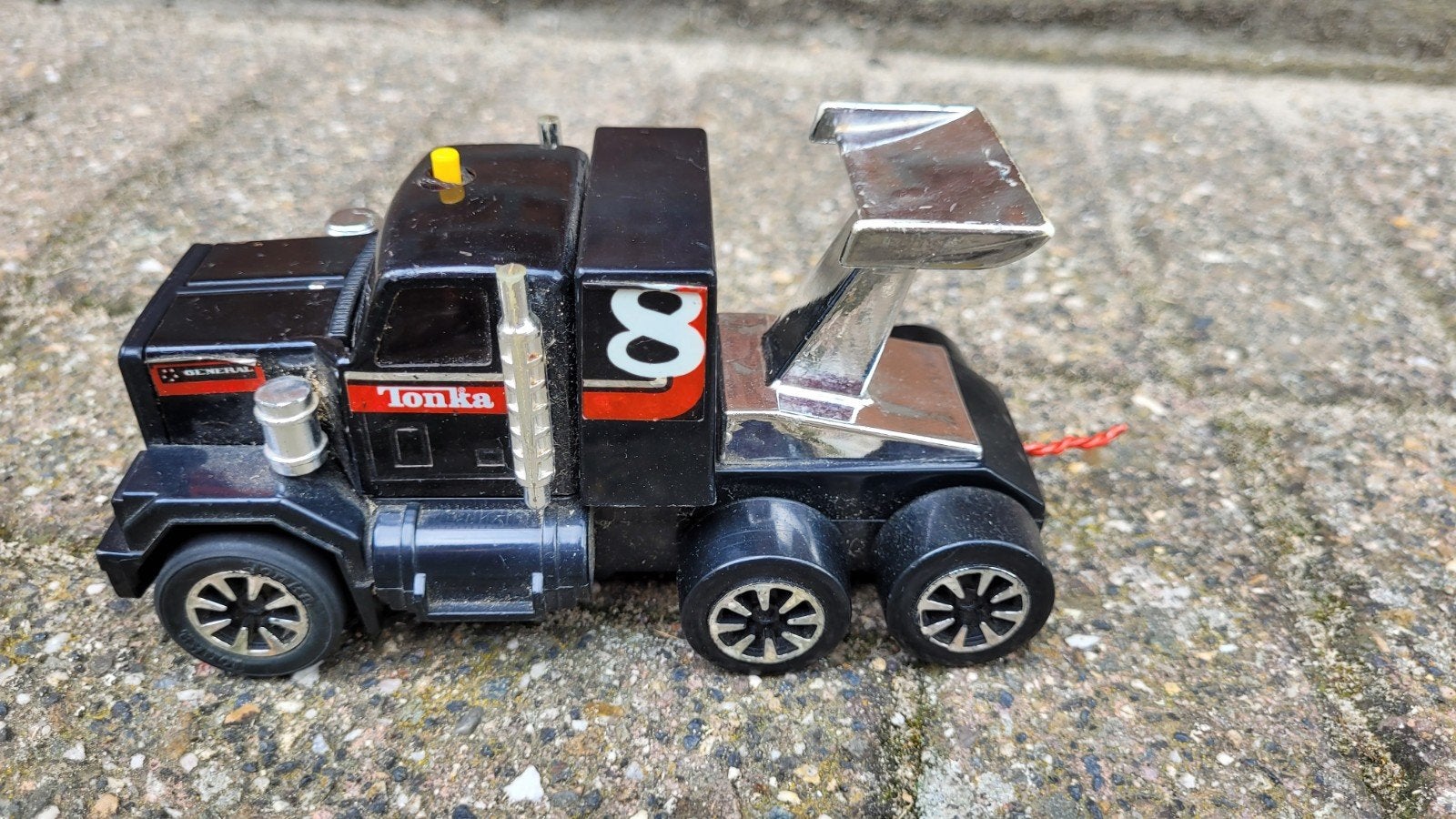Vintage Tonka GMC Clutch Poppers Semi Drag Truck #8 Jaren 80, Ophalen of Verzenden, Gebruikt