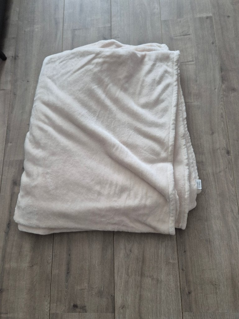 Plaids, Ophalen, Fleecedeken, Beige, Zo goed als nieuw