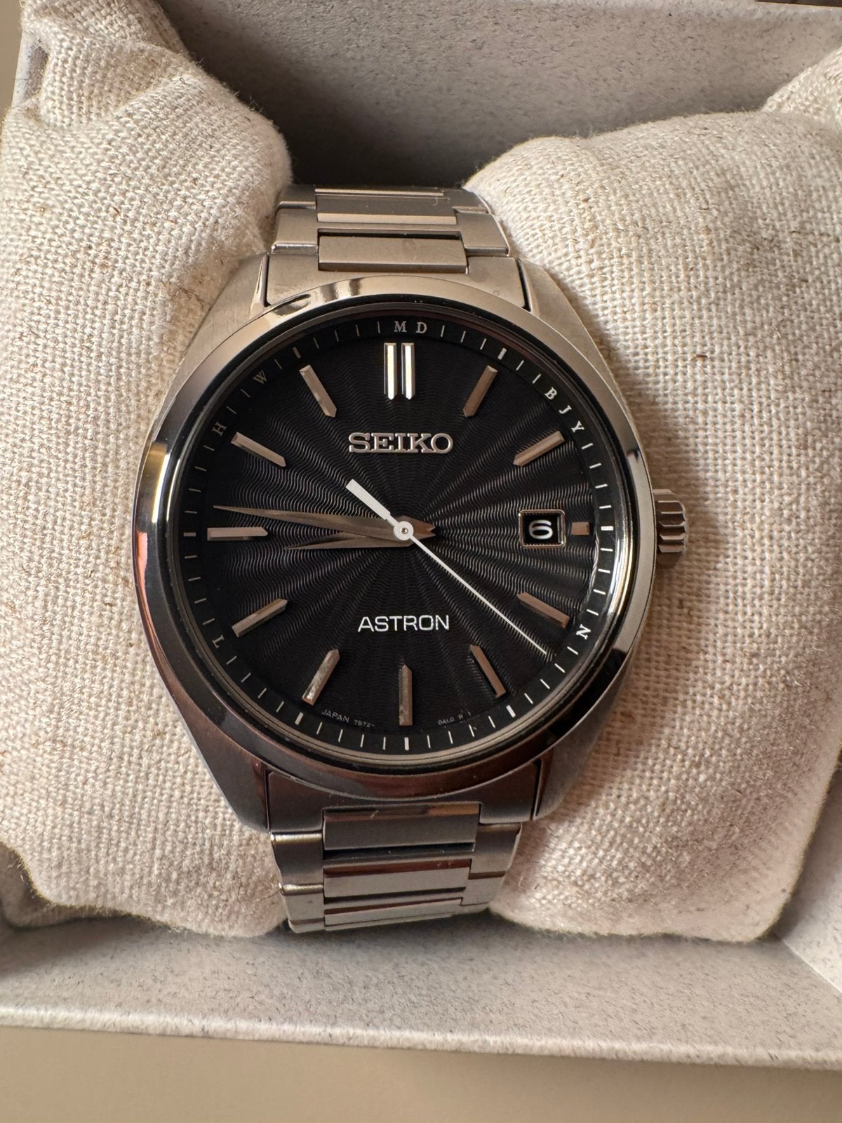 Seiko Astron Solar horloge nieuwestaat, Polshorloge, Ophalen of Verzenden, Zo goed als nieuw, Seiko