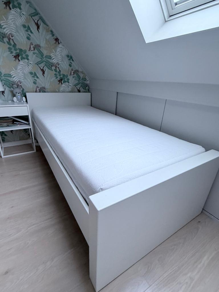 Kidsmill Alaska 90x200 inclusief lattenbodem/matras/dekbed, Ophalen, 90 cm, Eenpersoons, Wit