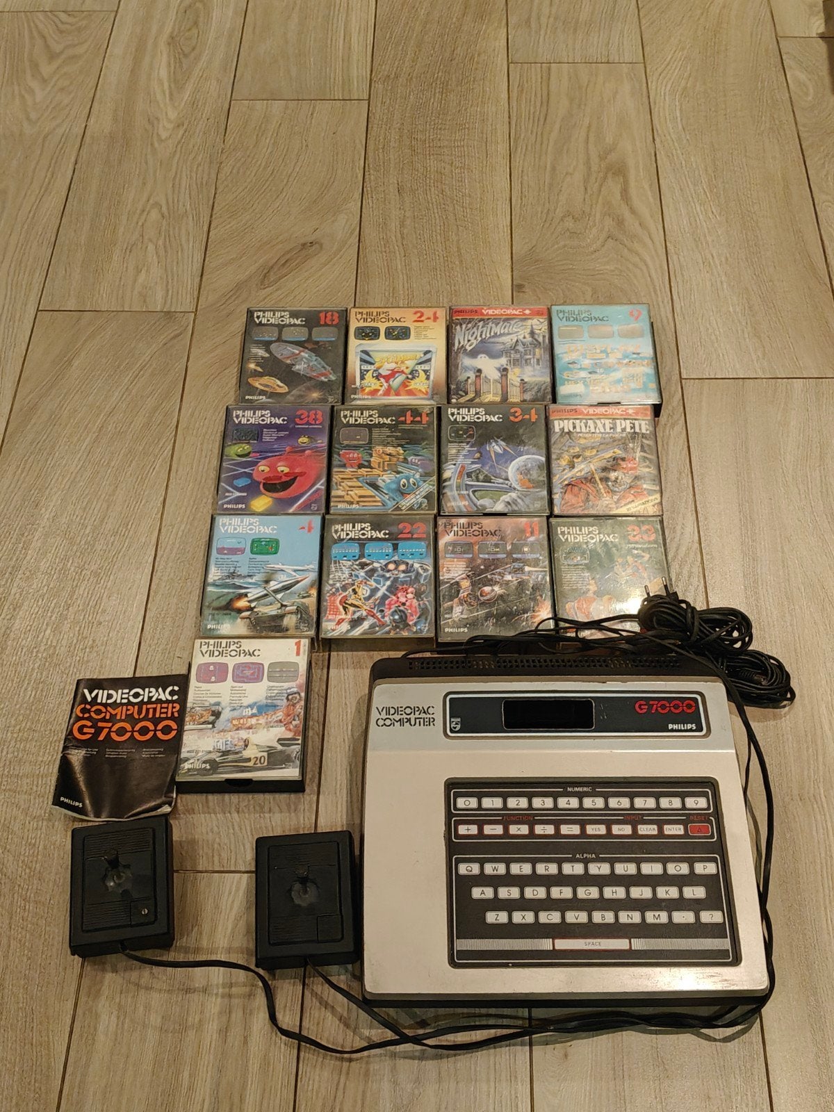 Philips Videopac G7000 met 13 spellen en controllers, Spelcomputers en Games, Ophalen of Verzenden, Gebruikt