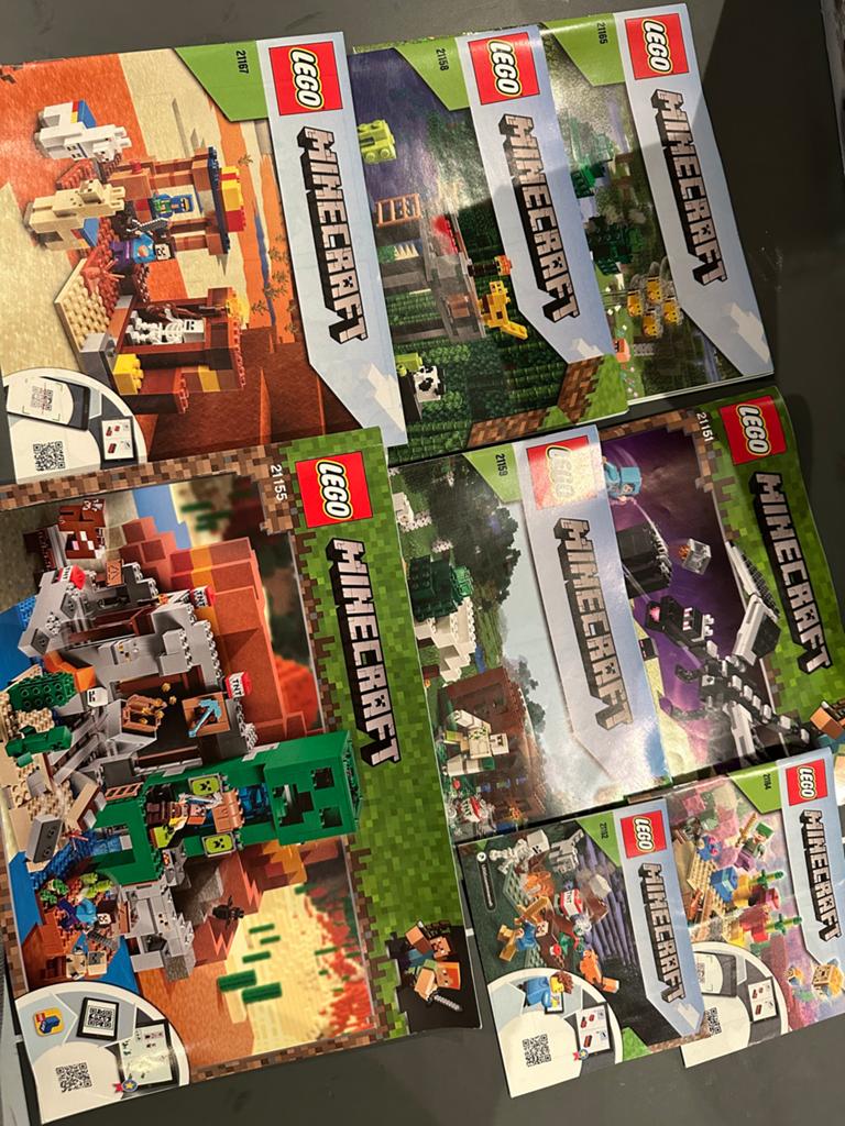 Grote LEGO Minecraft collectie - 21155, 21167 ed, Minecraft, Lego, Ophalen of Verzenden, Zo goed als nieuw