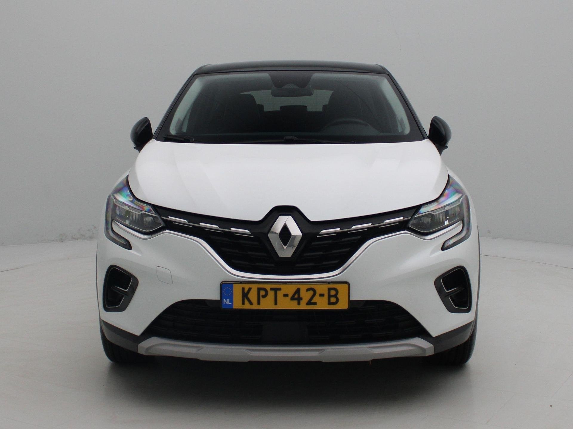 Renault Captur E-Tech full hybrid 145 Techno | Easy link nav, Gebruikt, 4 cilinders, 715 kg, Leder en Stof