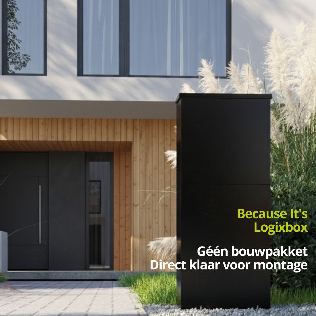 LOGIXBOX -  Pakketbrievenbus - ACTIE 194,- Gratis Extra''s, Ophalen of Verzenden, Nieuw, Staal, Staande brievenbus