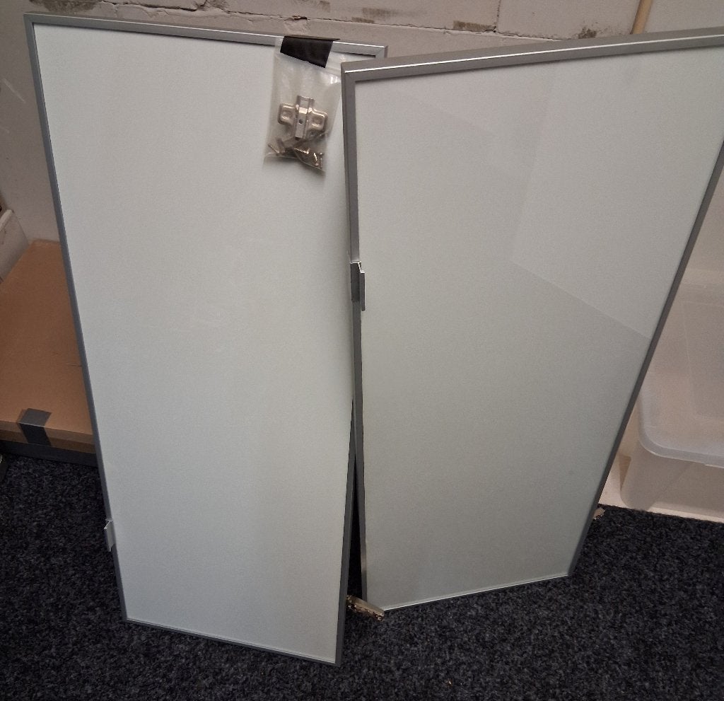 Ikea vitrinekast deur glas past op Billy 2 st., Ophalen, 100 tot 150 cm, 50 tot 100 cm, Zo goed als nieuw