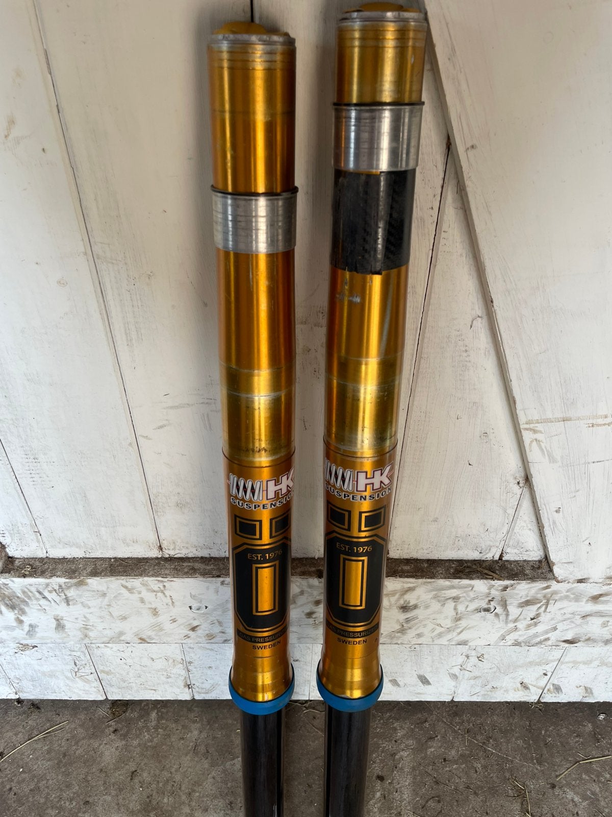 Ohlins voorpoten YZ 250, Ophalen