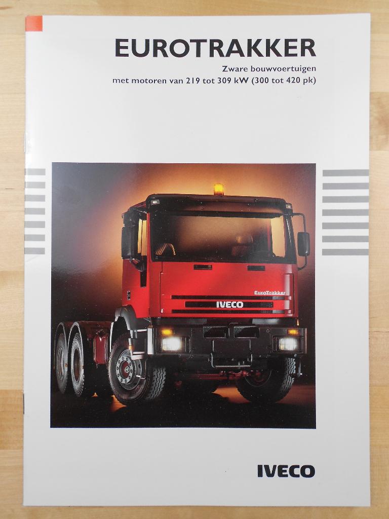 Iveco EuroTrakker 1995 Brochure, Boeken, Iveco, Ophalen of Verzenden, Zo goed als nieuw, Overige merken