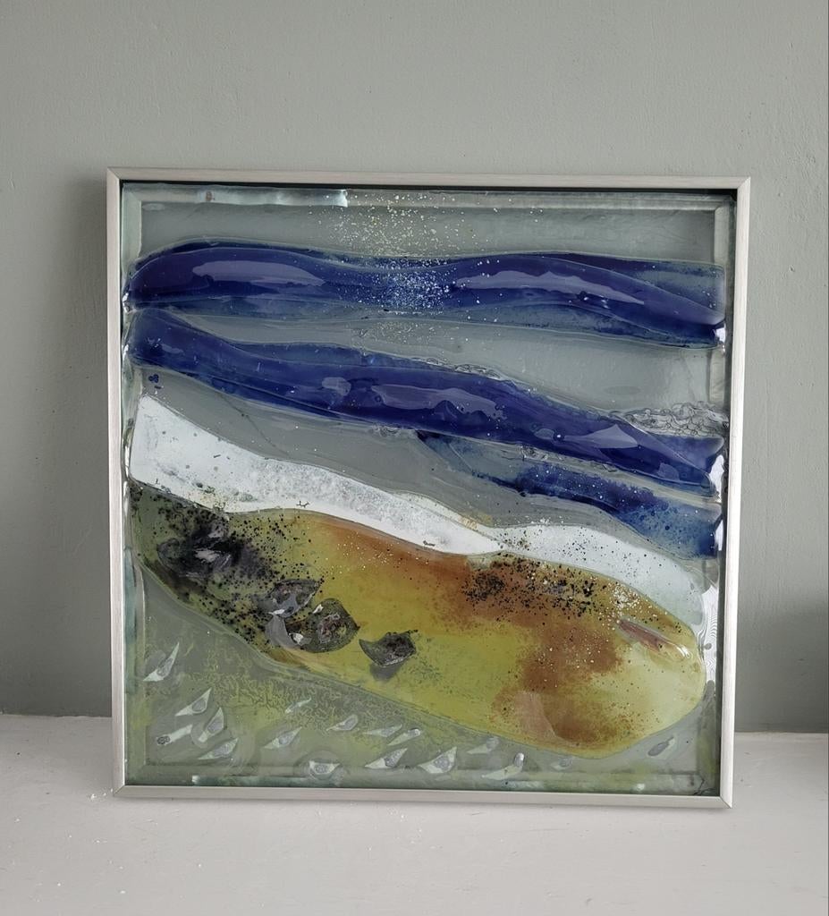 Te koop mooi vintage gebrande glaswerk, Antiek en Kunst, Ophalen of Verzenden