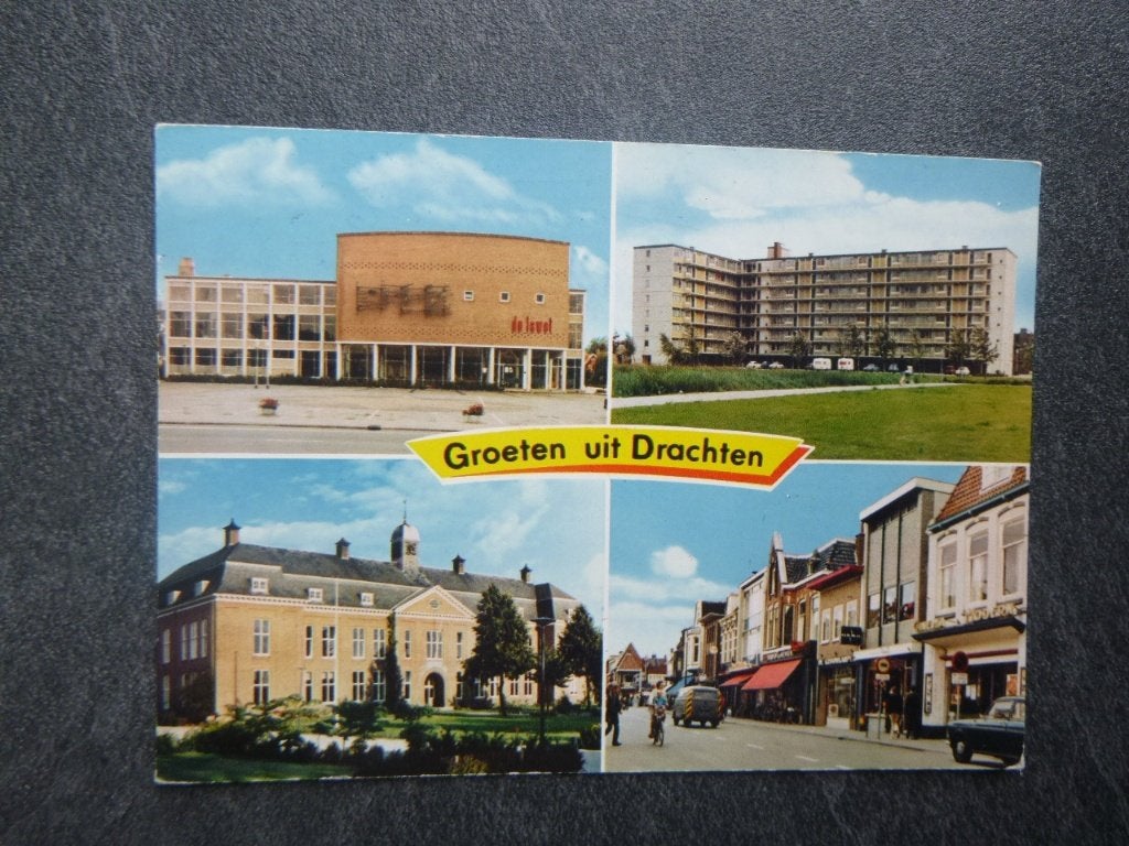 Drachten, de Lawei/Cinema Modern 1973, Verzenden, 1960 tot 1980, Gelopen, Friesland