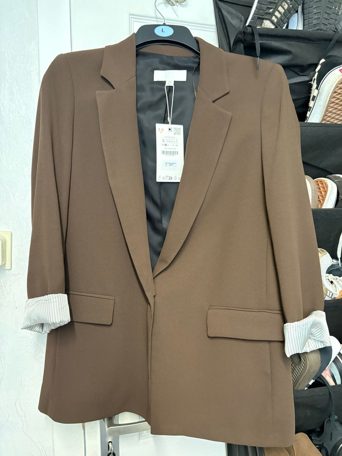 Nieuwe Zara bruine blazer, Bruin, Nieuw, Ophalen of Verzenden, Jasje
