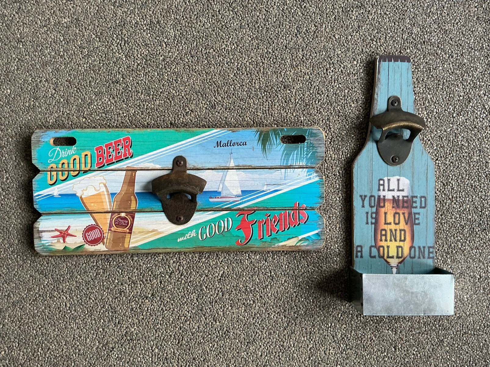 2x Flesopener bierdop wandplaat cadeau feestje mancave bar, Ophalen of Verzenden, Nieuw, Flesopener