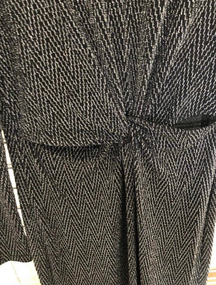 River Island Maxi Jurk Zwart/Zilver Maat 42/44 (L), Kleding | Dames, Zwart, Maat 42/44 (L), Ophalen of Verzenden, Zo goed als nieuw