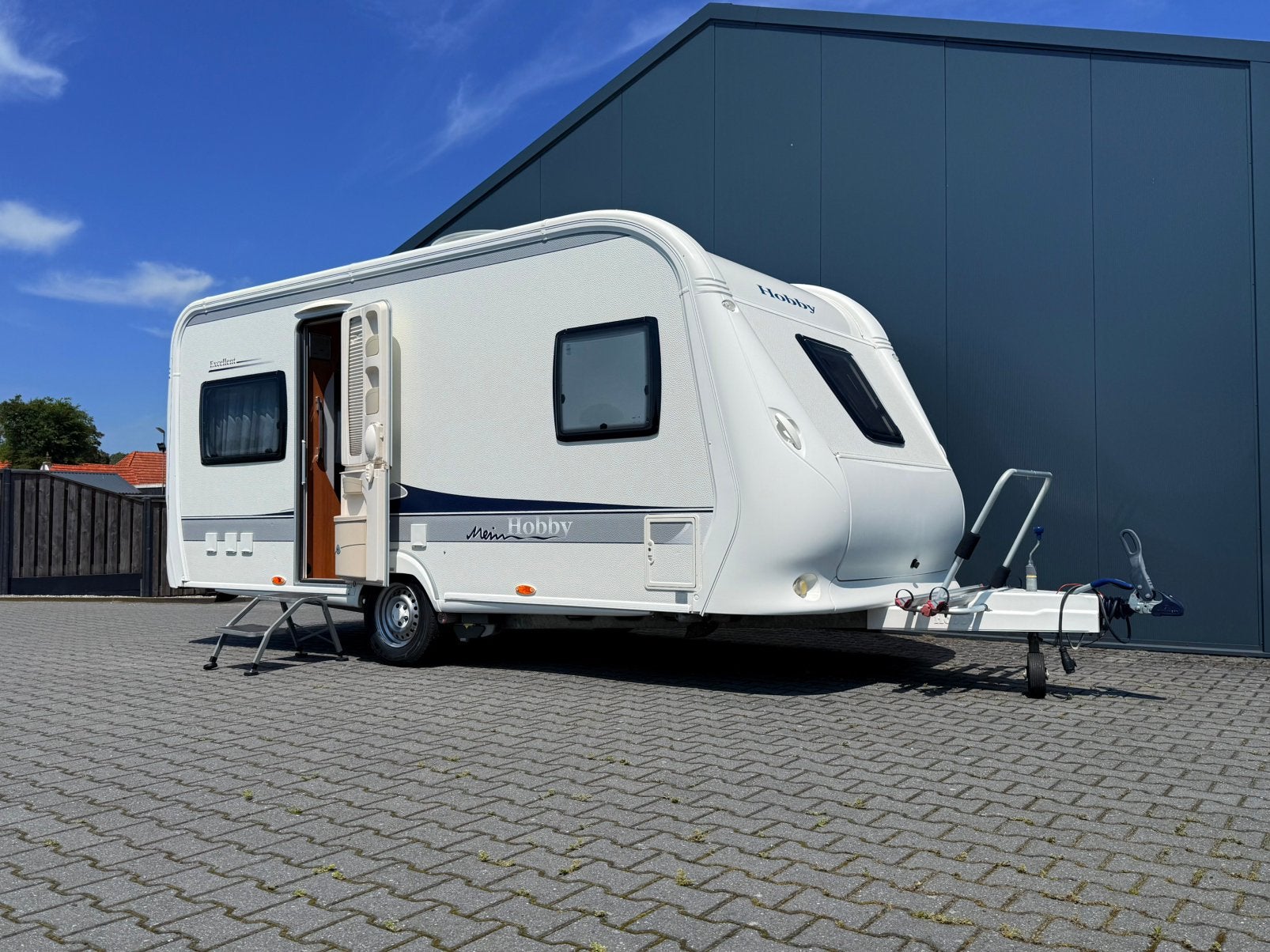 HOBBY 460 UFE MOVER Dorema voortent+luifel vloerverw.schotel, Rondzit, Hobby, Frans bed, Bedrijf