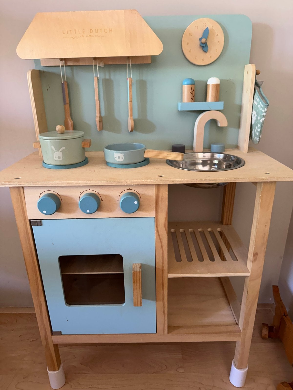 Little Dutch Houten Speelkeuken met Accessoires, Kinderen en Baby's, Speelgoed | Houten speelgoed, Ophalen, Gebruikt, Meubelstuk of Keukentje
