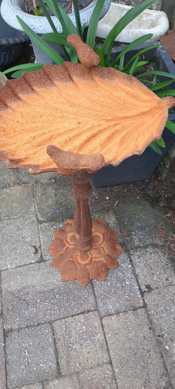 Decoratieve vogelbad schaal van gietijzer, Tuin en Terras, Ophalen, Nieuw, Metaal, Overige typen