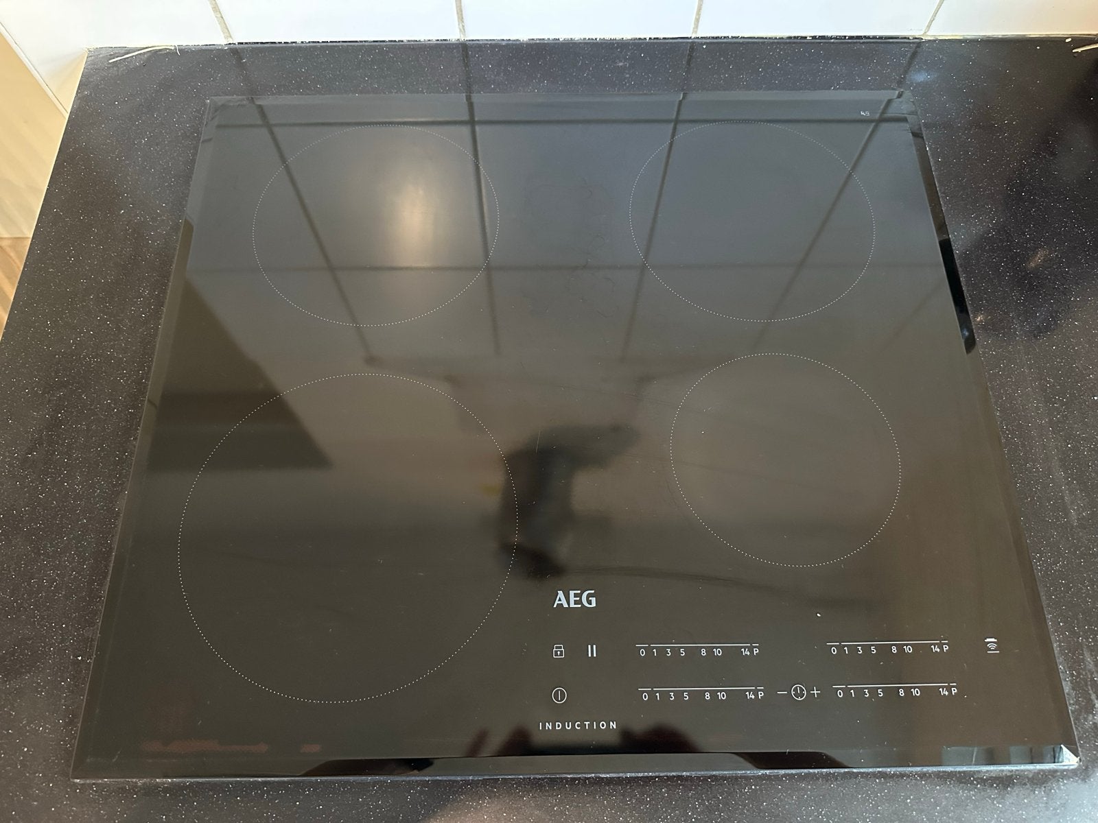 AEG IKB64401FB Inductie Kookplaat - Hob2Hood, Ophalen, 4 kookzones, Zo goed als nieuw, Inbouw