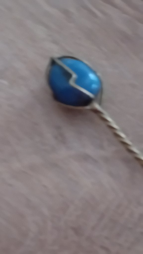 Theelepeltje oud en edelsteentje, Antiek en Kunst, Ophalen of Verzenden