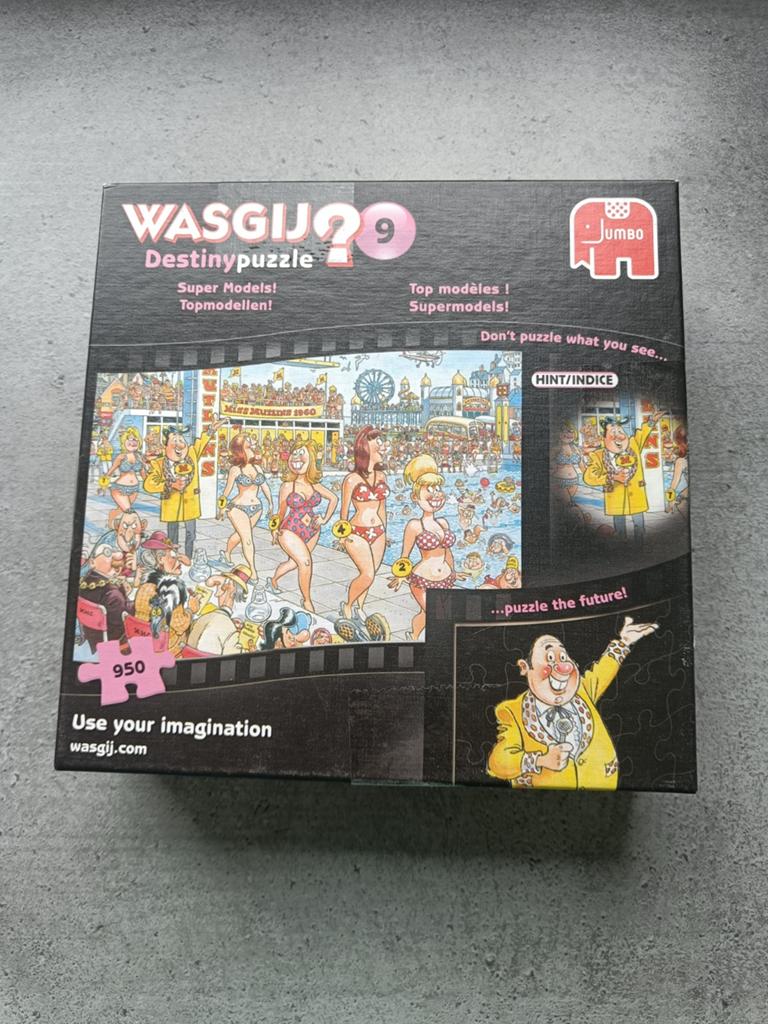 Wasgij destiny 9, topmodellen 950 stukjes, Ophalen of Verzenden, 500 t/m 1500 stukjes, Zo goed als nieuw, Legpuzzel