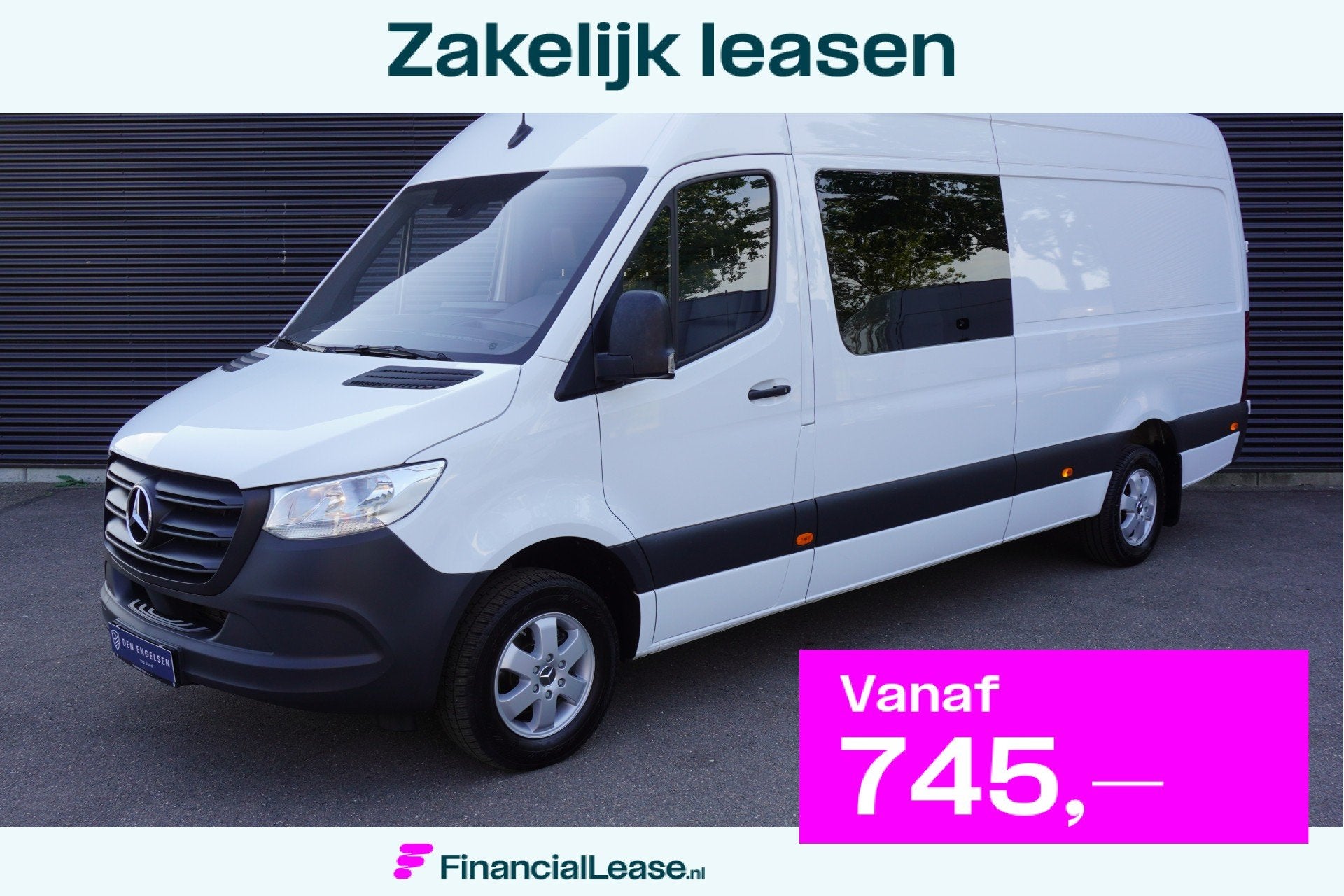 Mercedes-Benz Sprinter 317 170pk Automaat L3H2 Dubbele cabin, Automaat, Achterwielaandrijving, Gebruikt, Euro 6
