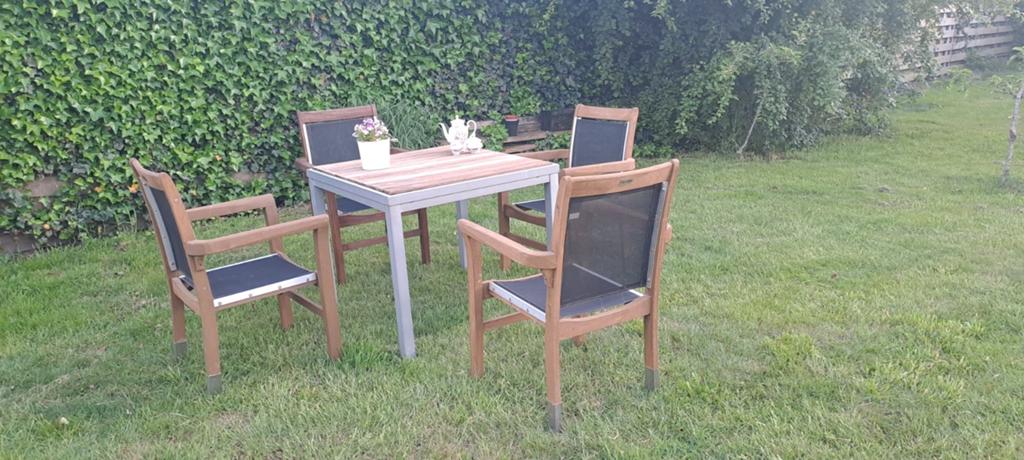 Stoere Teak houten tuinset - Garden Impressions, Tuin en Terras, Tuinsets en Loungesets, Ophalen