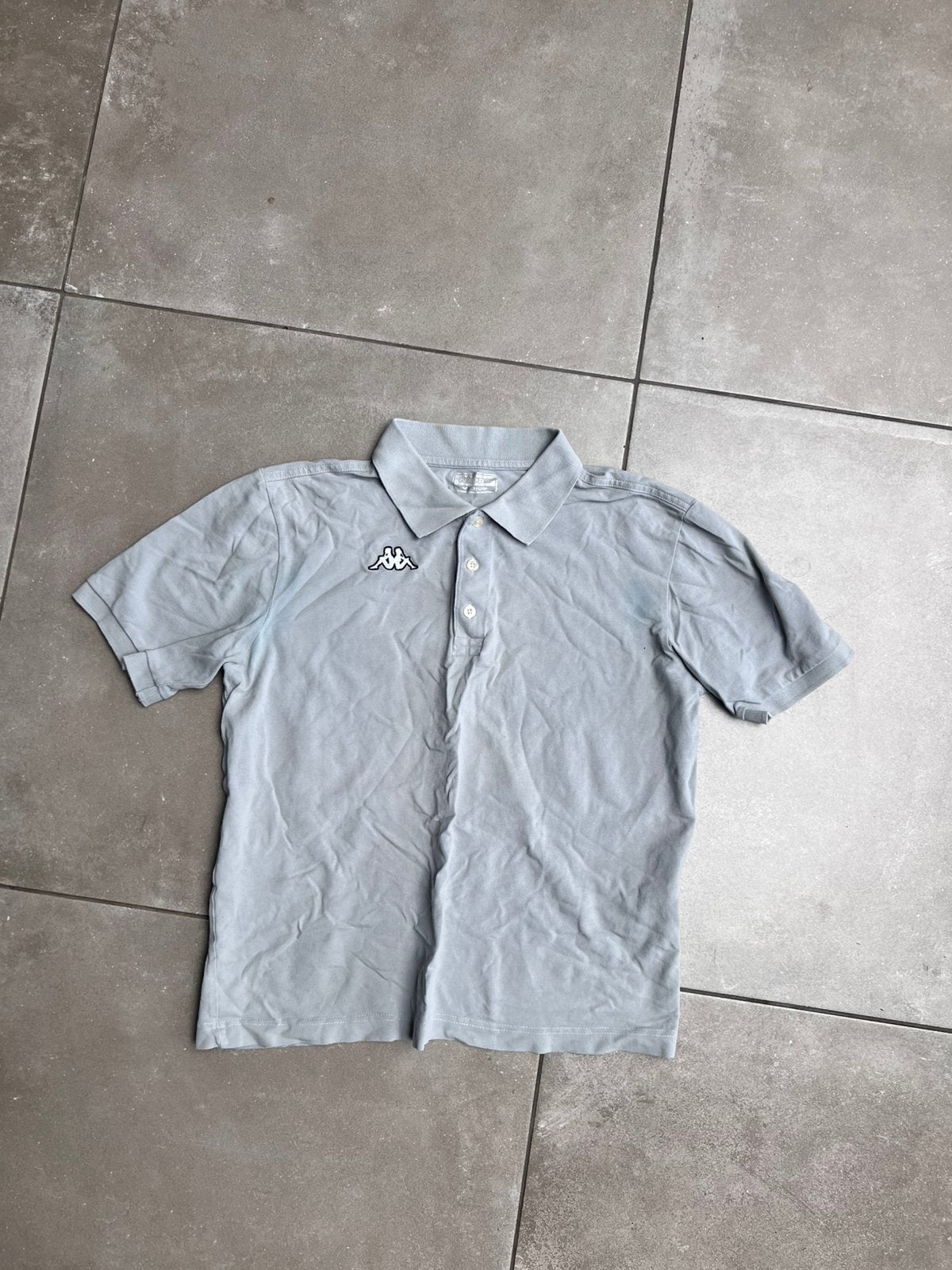 KAPPA HEREN GRIJZE POLO SHIRT POLOSHIRT MAAT M, Kleding | Heren, Polo's, Ophalen of Verzenden, Zo goed als nieuw, Maat 48/50 (M)