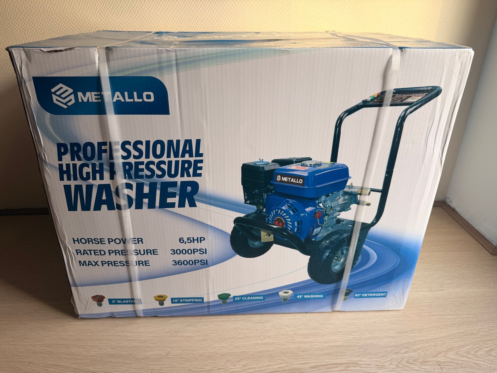 Metallo Professionele Hogedrukreiniger op Benzine, Ophalen, Benzine, -, -