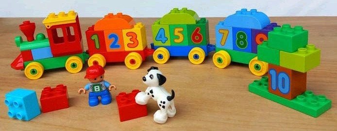 Lego DUPLO getallentrein 10558 Compleet met doos, Ophalen of Verzenden, Zo goed als nieuw