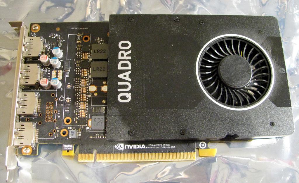NVIDIA Quadro P2000 (5GB) grafische kaart, Computers en Software, Ophalen, PCI-Express 3, Gebruikt, DisplayPort
