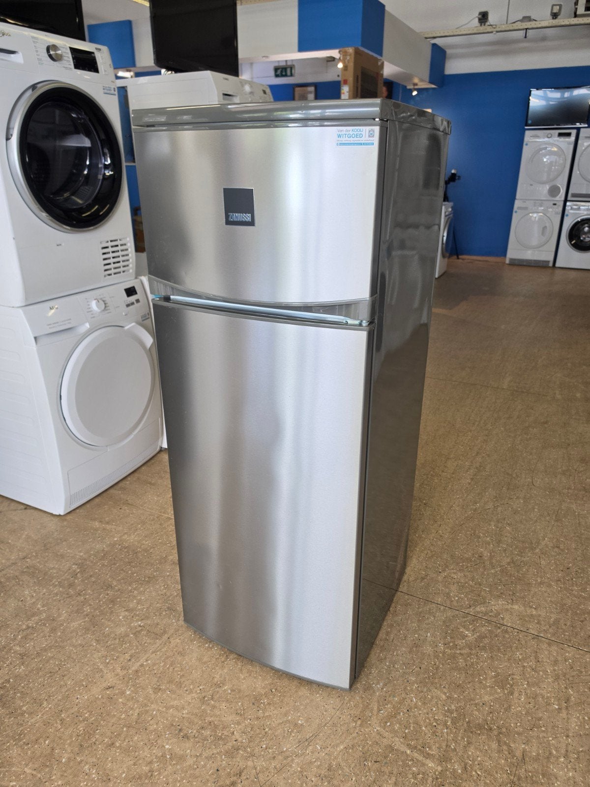 Zanussi koelvriescombinatie | A+ | Rvs | Gratis thuis 🚚✅️, Jirnsum, Met aparte vriezer, Ophalen of Verzenden, Zo goed als nieuw