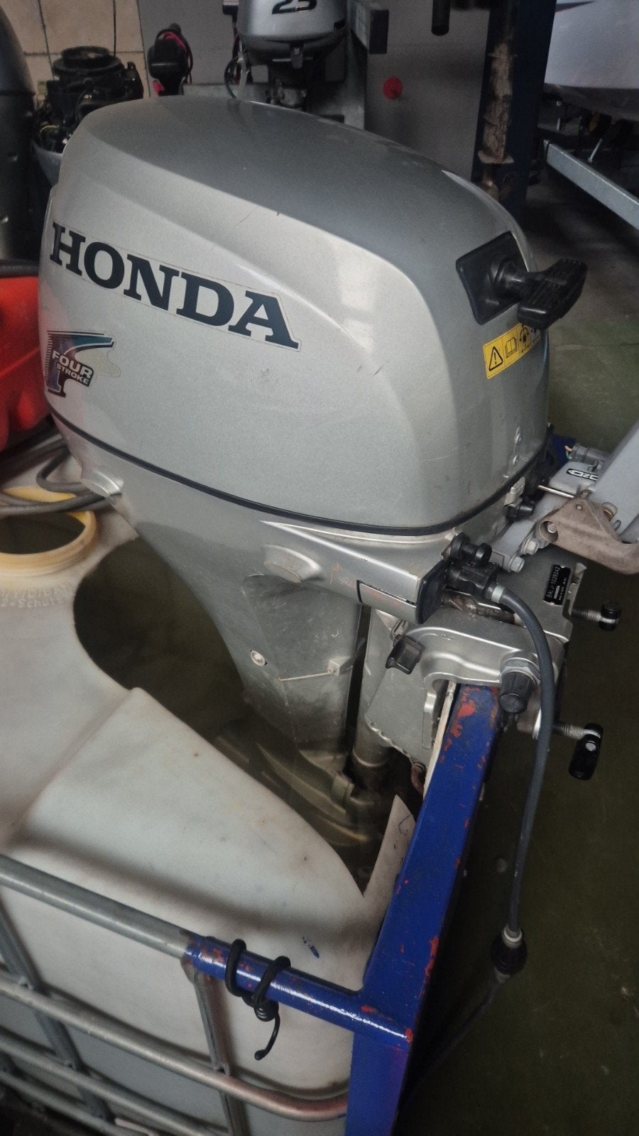 Honda 15 pk langstaart op knuppel, Ophalen, 10 tot 30 pk, Gebruikt, Viertaktmotor