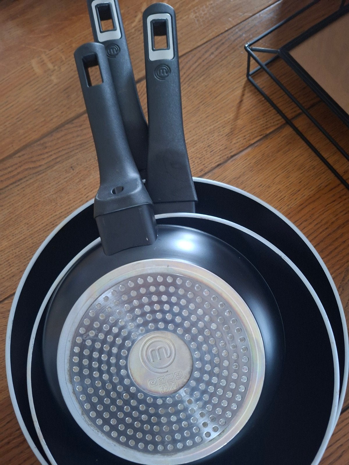MasterChef Koekenpannen Set - 3 stuks, Huis en Inrichting, Keuken | Potten en Pannen, Gebruikt, Antiaanbaklaag, Ophalen of Verzenden