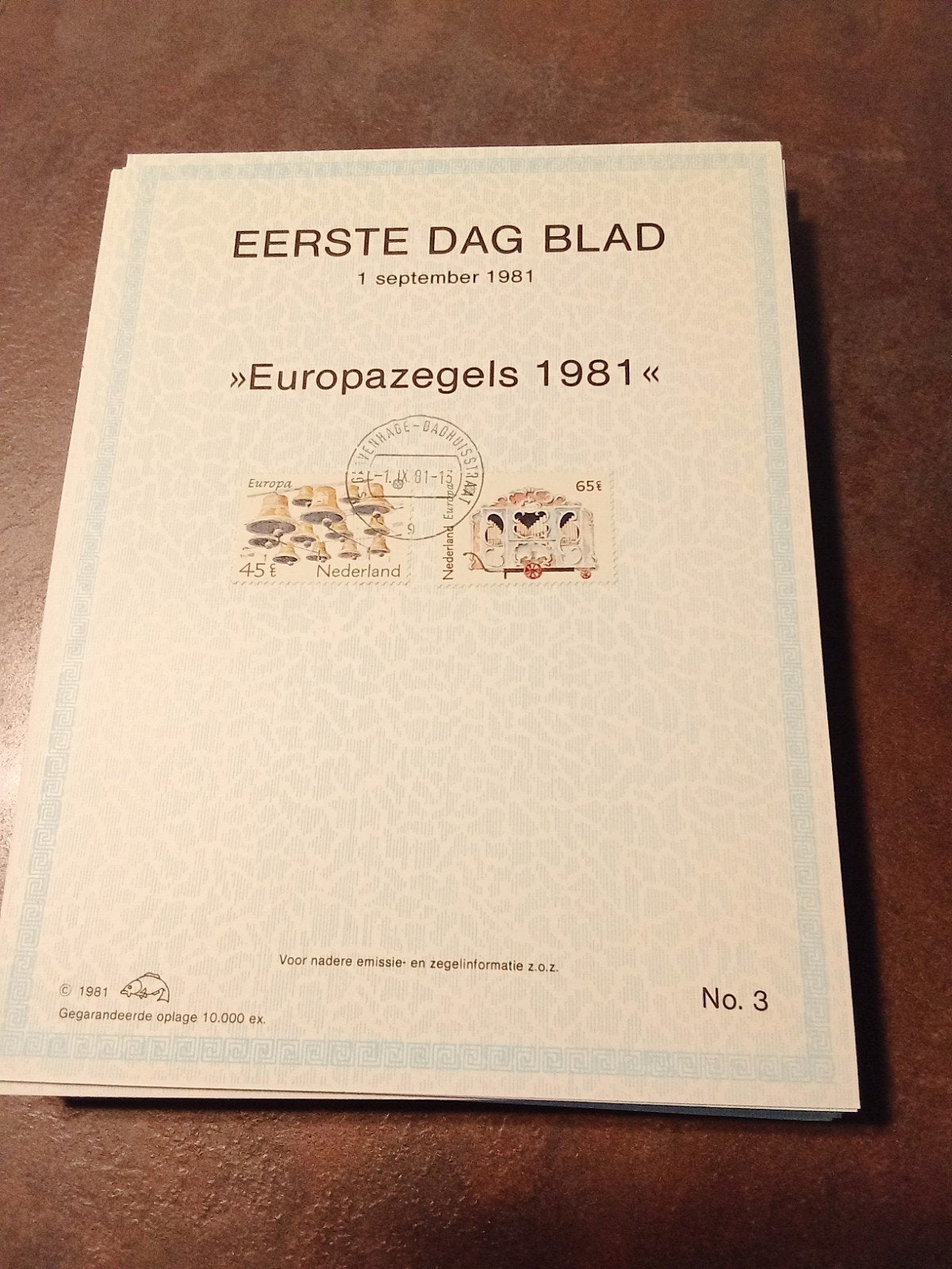Eerste Dag Bladen - 6 volledige jaargangen 63 kaarten., Ophalen of Verzenden, Onbeschreven, Nederland