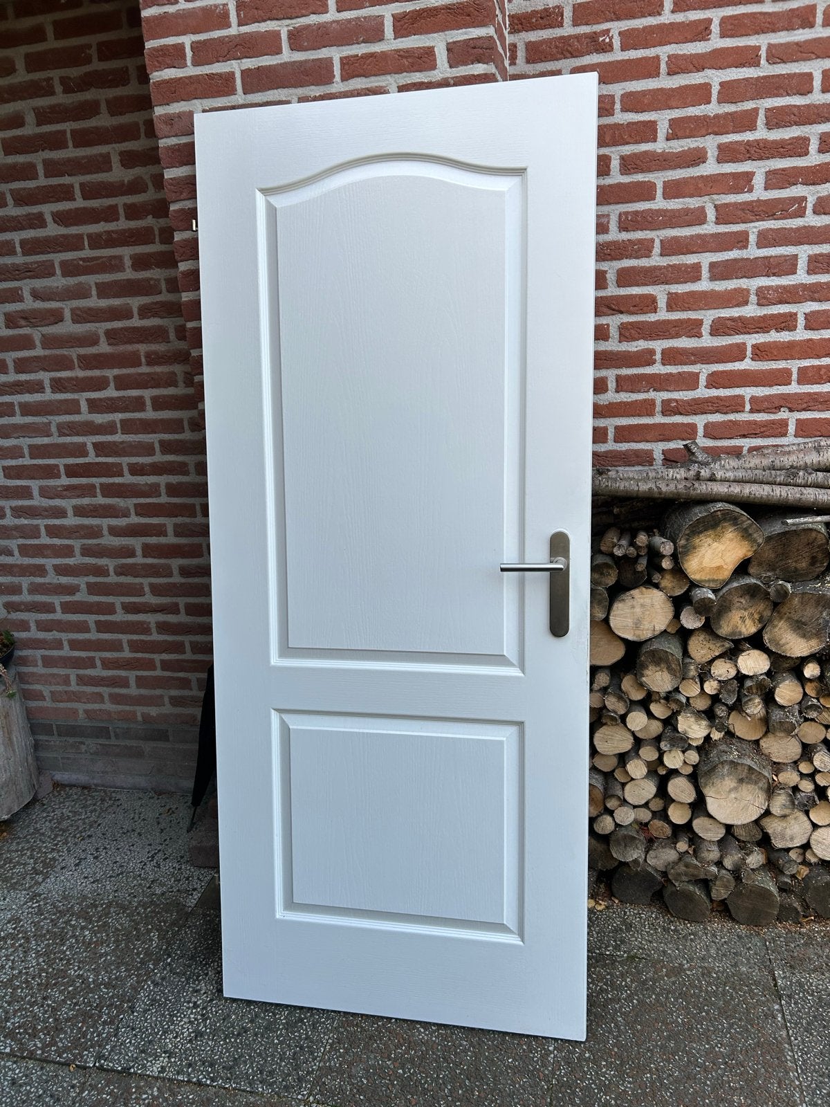 2 Opdek Binnendeuren 83x201,5 incl. Hang- en Sluitwer, Ophalen, Gebruikt, 80 tot 100 cm, Binnendeur