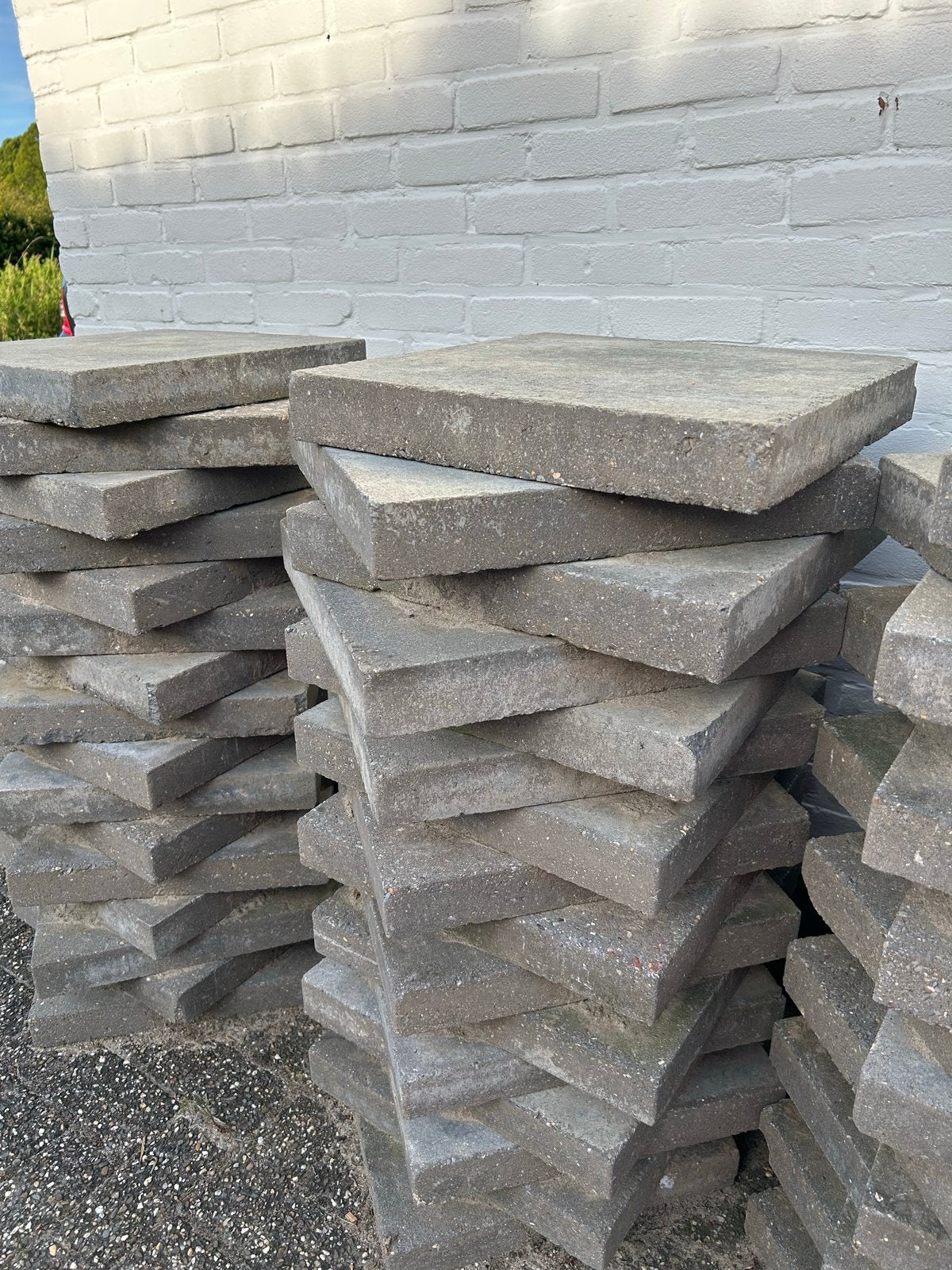68 stenen 44x45x6 tuintegels, Tuin en Terras, Ophalen, Overige materialen, Gebruikt, 10 m² of meer