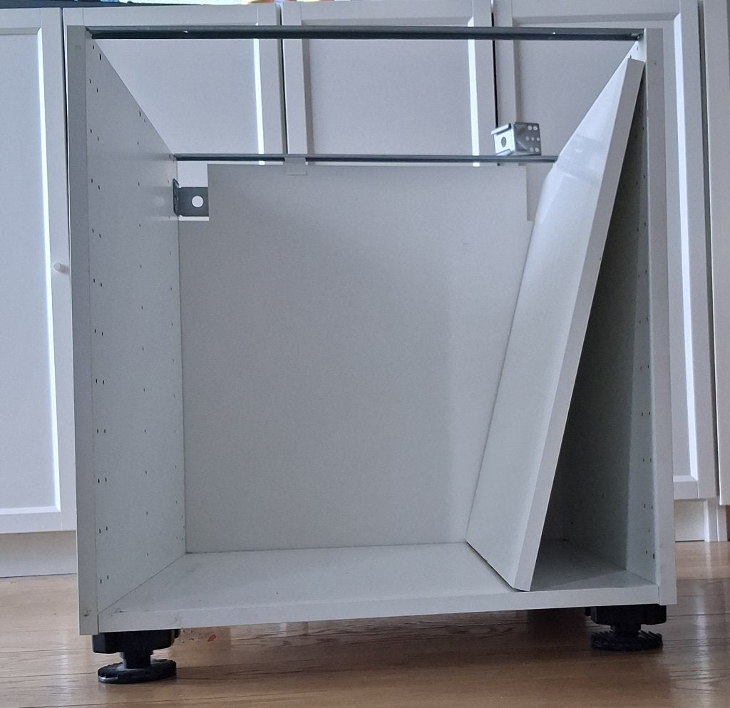 GRATIS Ikea keukenonderkast 60cm, Ophalen, Gebruikt, Wit, 50 tot 100 cm