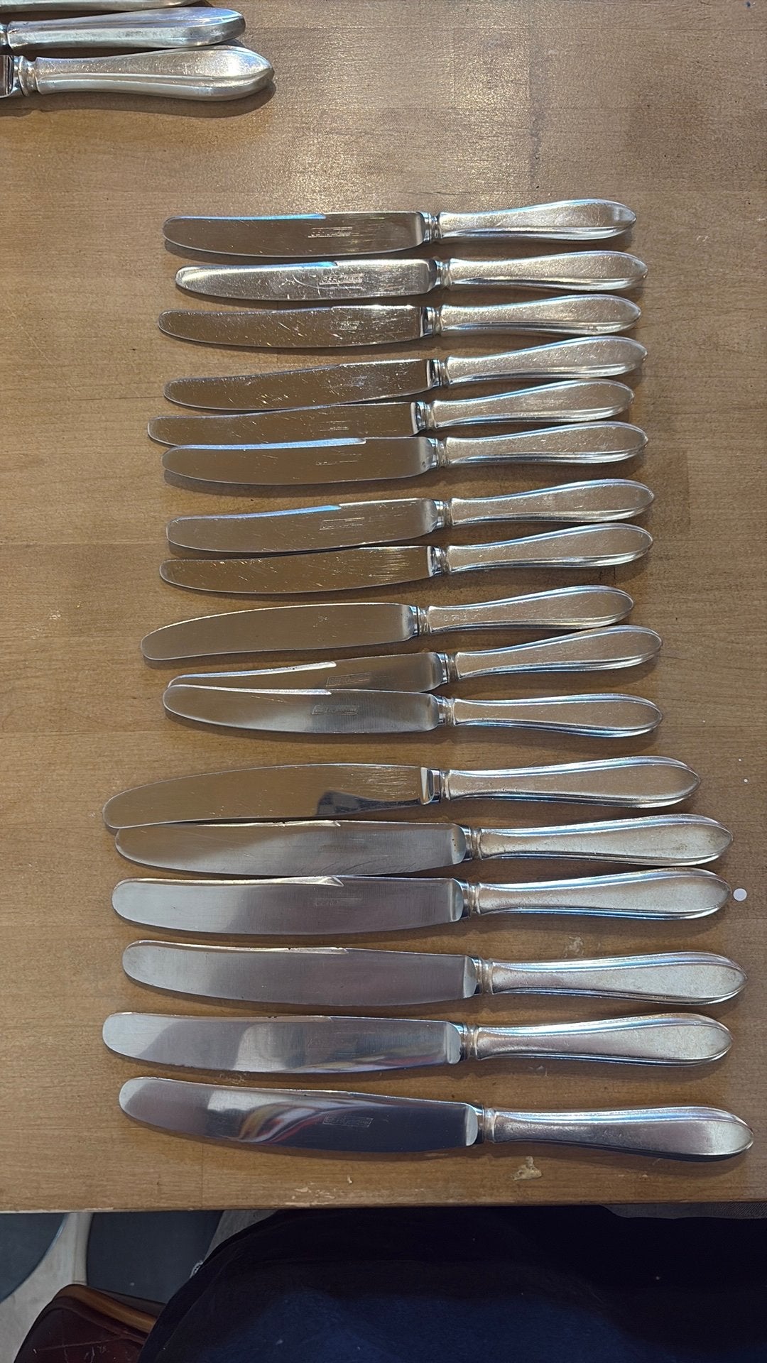Gero G 90 verzilverde messen – 17 stuks, Antiek en Kunst, Ophalen of Verzenden
