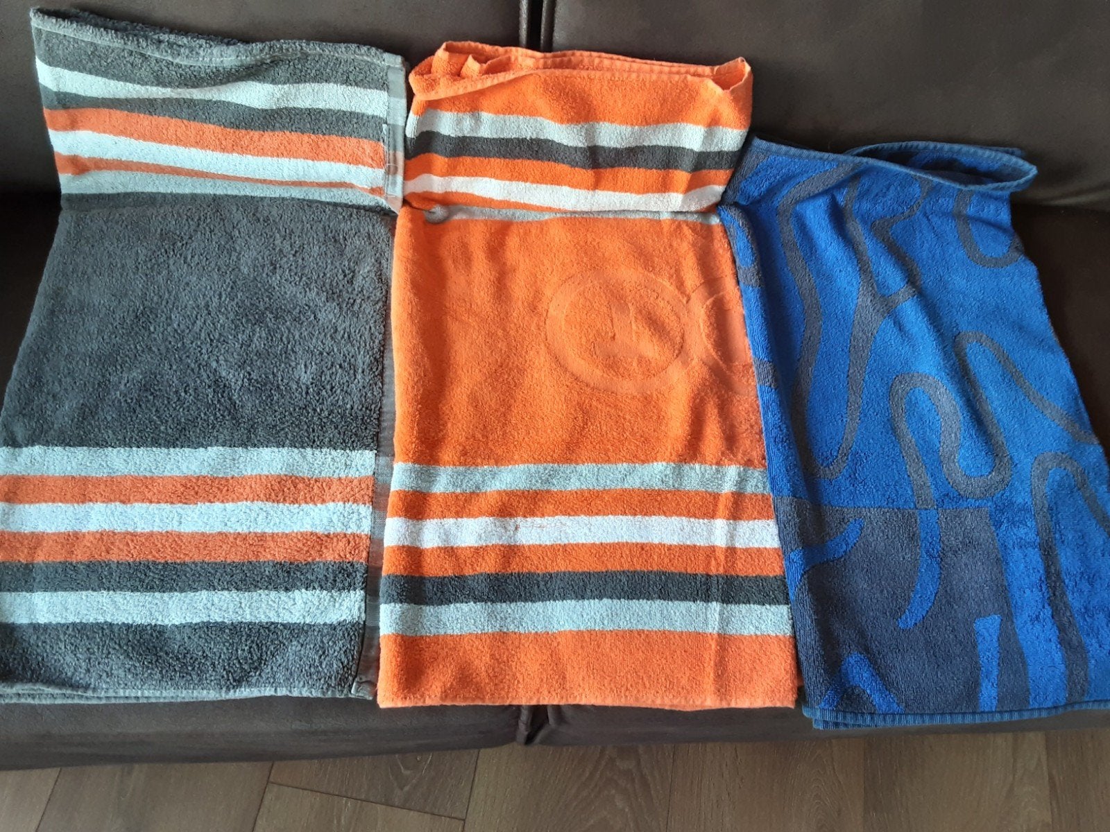 3x Badlaken  /Strandlaken, Ophalen of Verzenden, Gebruikt, Badlaken