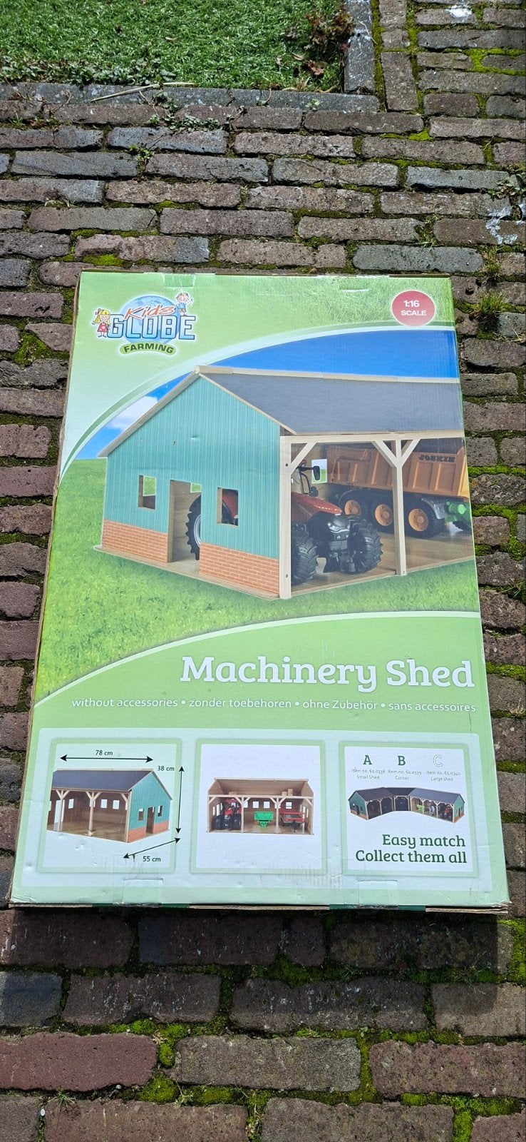 Kids Globe Farming Machineschuur 1:16 - Nieuw in doos, Ophalen, Nieuw