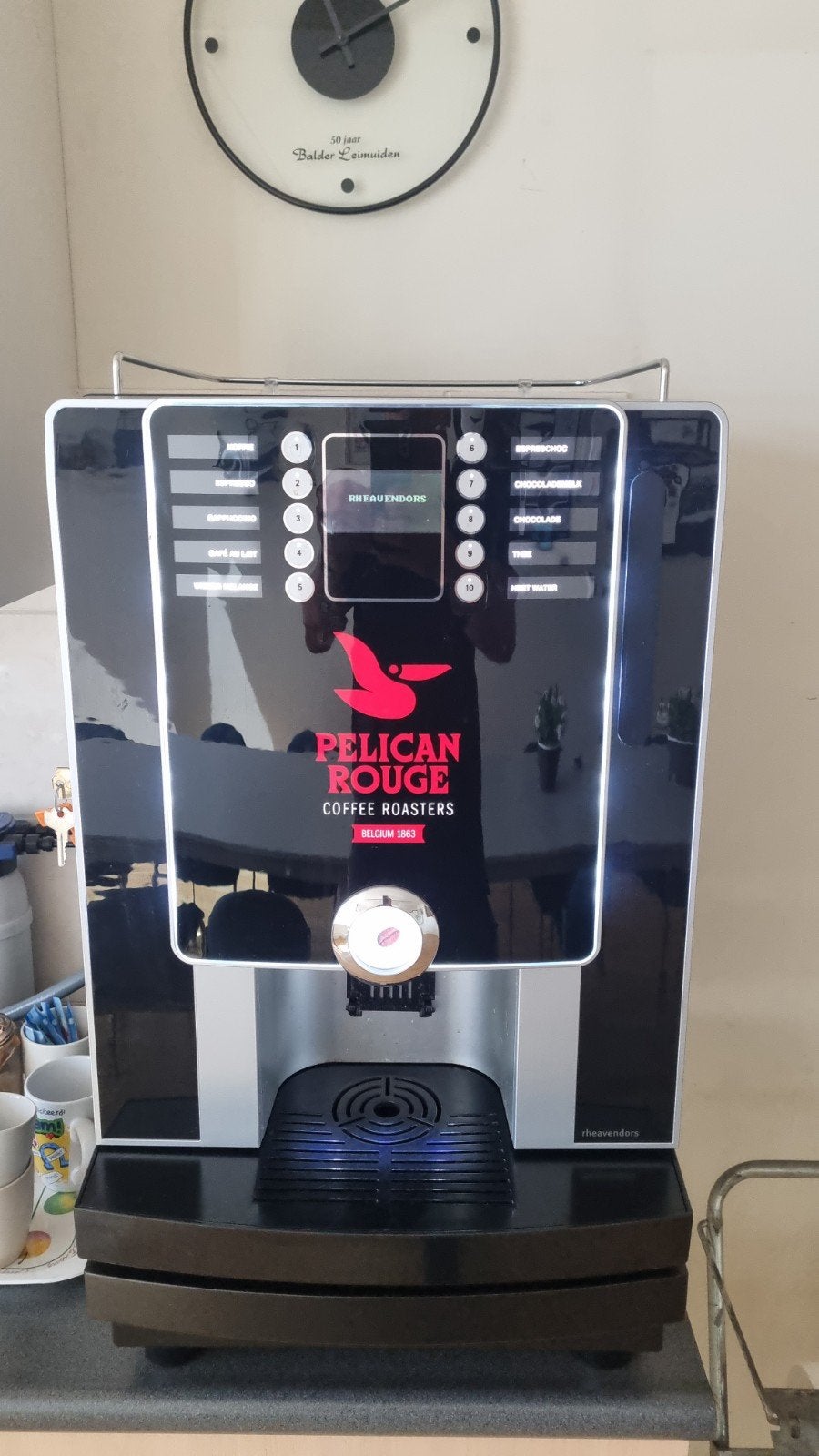 Pelican Rouge Rheavendors Cino XS Grande Koffiemachine, Witgoed en Apparatuur, Koffiezetapparaten, Ophalen, Gebruikt, Koffiebonen